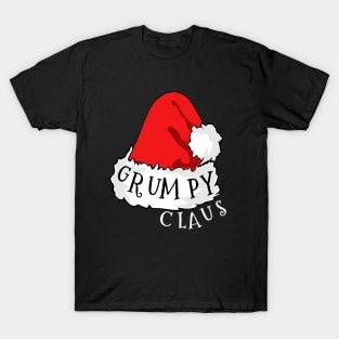 Grumpy Claus Santa Hat Christmas Matching Family Pajama T-Shirt